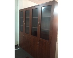  THANH LÝ TỦ HỒ SƠ GIÁM ĐỐC CÓ KÍNH, 8 CÁNH, 2m2 ĐỎ XOAN ĐÀO